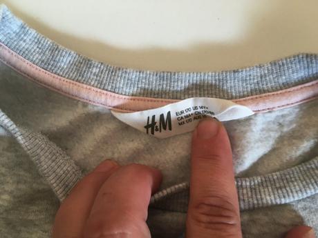 Predlžená mikinka, veľ. 170, 5 eur, h&m,170