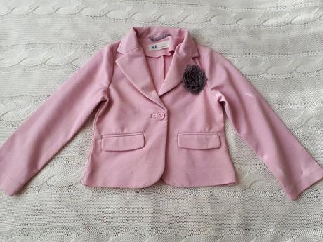 Ružové sačko s kvetinkou, h&m,104