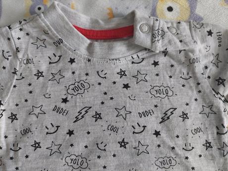 Letné tričko "blesky-hviezdy" zn.primark veľ.62, primark,62
