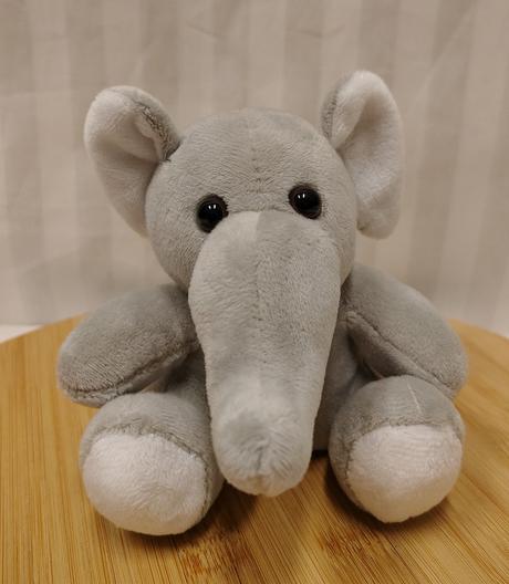 Plyšový sivý slon, chocoland,12 cm, 