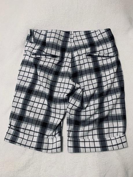 Kockované elegantné krátke nohavice, m