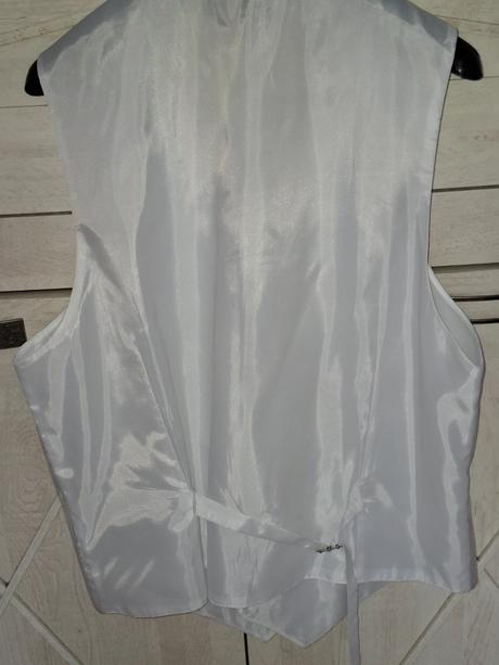 Svadobná vesta+kravata+spona+manžetové gombíky, xl