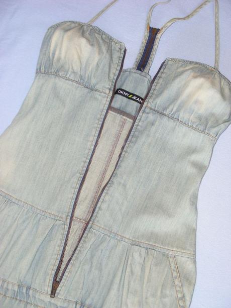 Rifľové šaty zn. donna karan, dkny,s