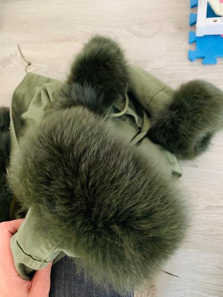 Zimna bunda parka s kozusinkou, m