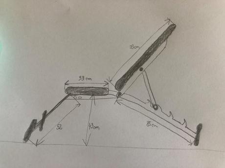 Posilovací set lavica + činky, 