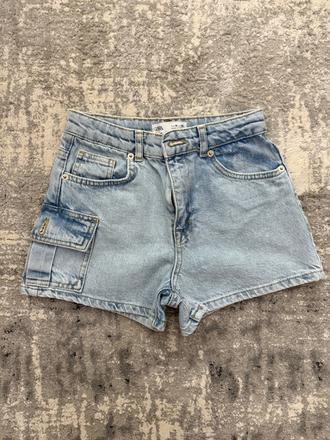Riflové šortky, zara,140