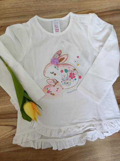 Baby tričko zajačíkové c&a veľká noc bio cotton, c&a,68