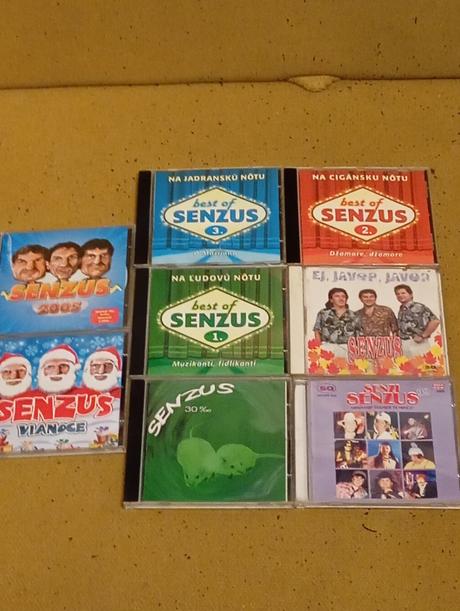 Sada cd 8x senzus ( cena za všetky), 