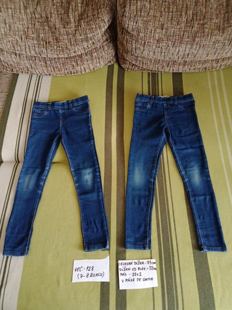 Dievčenské rifle veľ.128(7-8rokov), 128