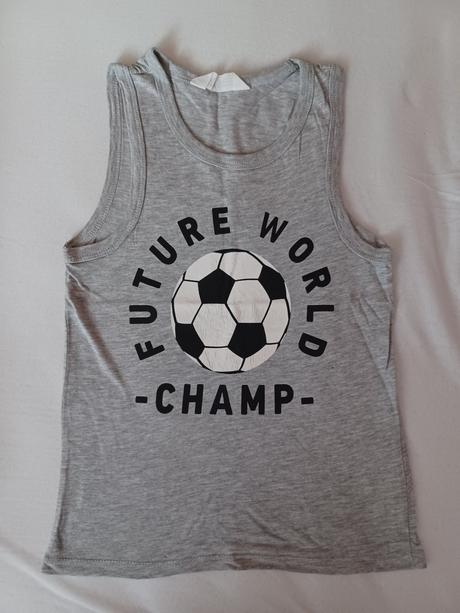 Chlapčenské tielko futbal, h&m,116