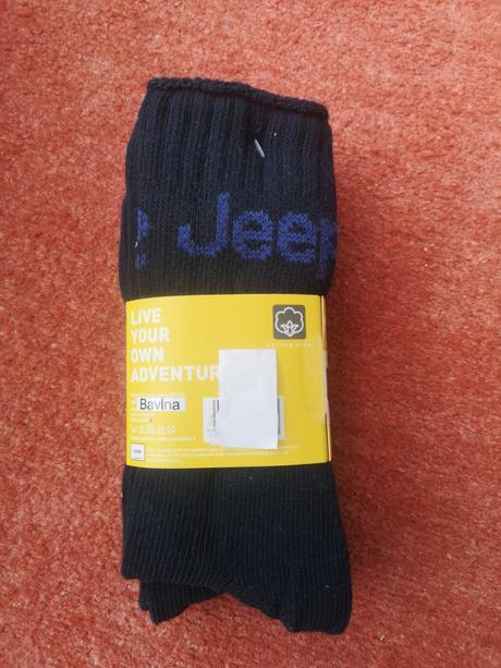 Jeep pánske ponožky 3 páry veľkosť 39-45, 39 / 40