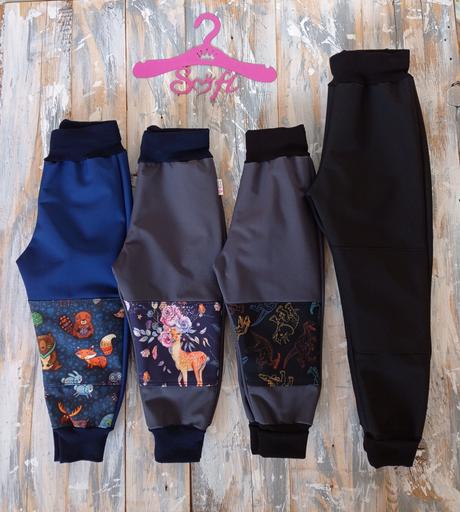 Zimné softshellové nohavice d, 68 - 140