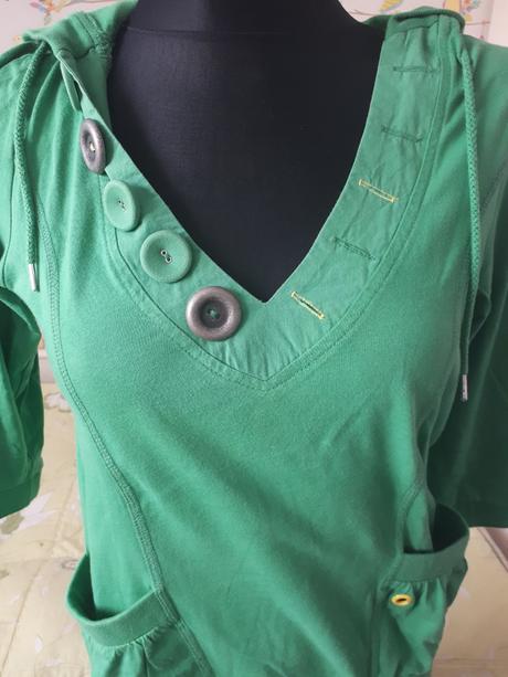 Zelená mikina s kapucňou, river island,34