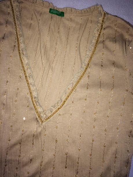 Slávnostný top benetton, benetton,m