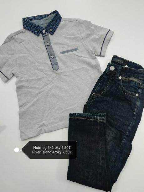 Sivé tričko polotričko, nutmeg,104