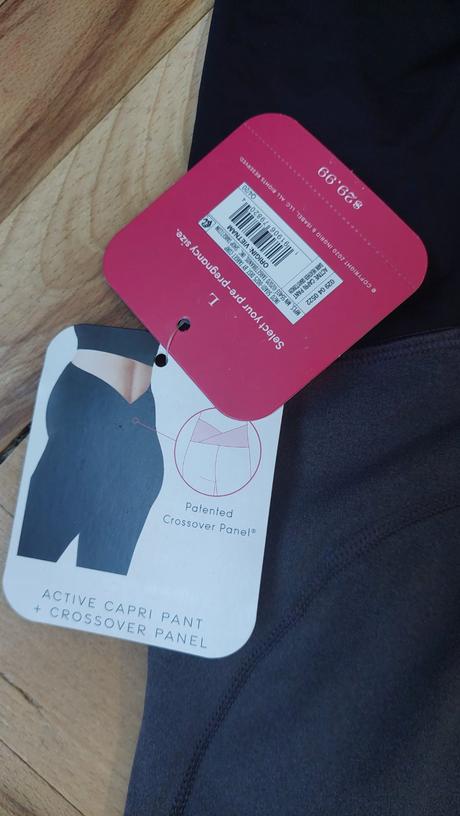 Tehotenské legíny capri s prekrytím bruška, l / s / xs / xxl