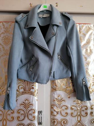 Koženka z brúsenej kože, zara,s