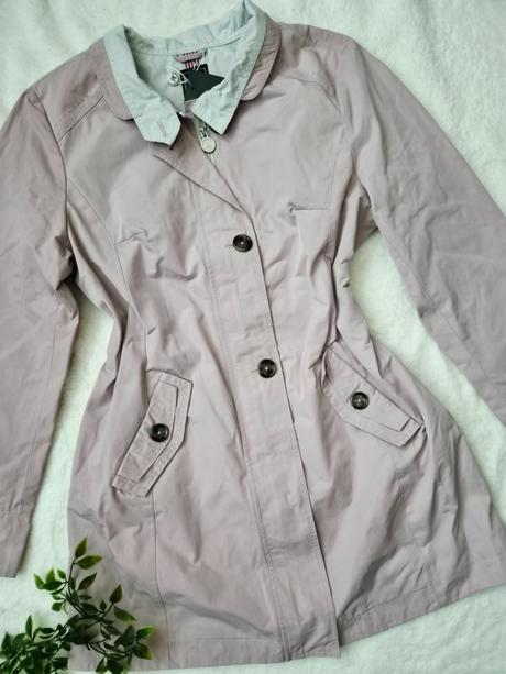 Elegantný kabátik na gombíkya zip, s vreckami, l