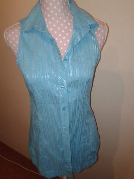 Tyrkysová blúzka mango 38, mango,38