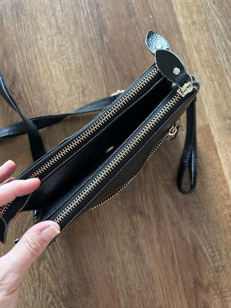 Kožušinová kožená kabelka,