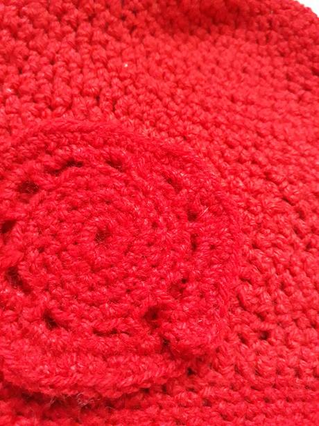 Háčkovaná čiapočka na prechod na 3r., 104