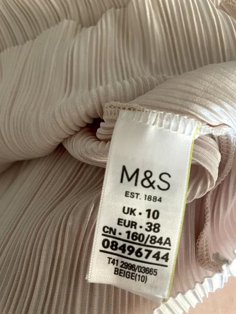 Elegantný plisovaný top marks&spencer, m, marks & spencer,m