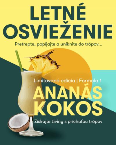 F1 - vyvážené jedlo - ananás kokos - limitka, 