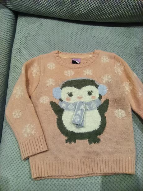 Vianočný sveter s tučniakom, f&f,98