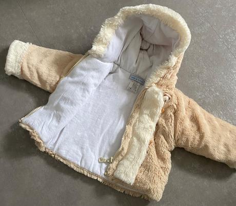 Prechodný teddy kabátik veľ. 6-9m, 74