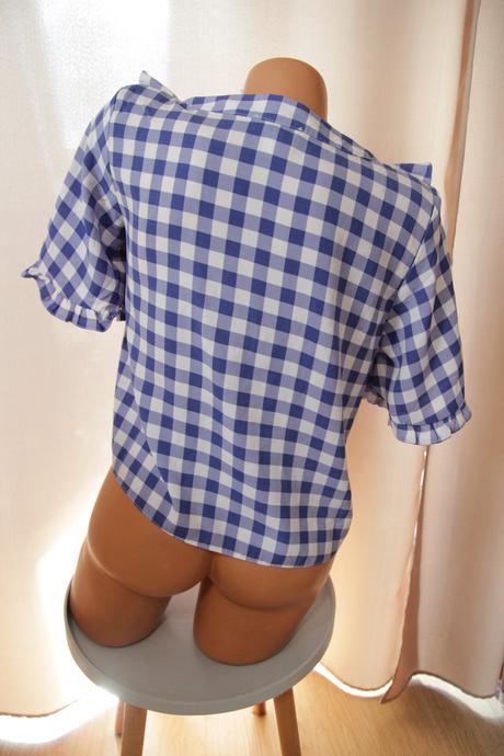 Modro biela blúzka, topshop, topshop,s