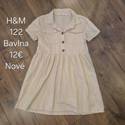 Šaty hm nové bavlna, h&m,122