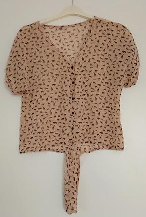 Blúzkový crop top forever 21, m