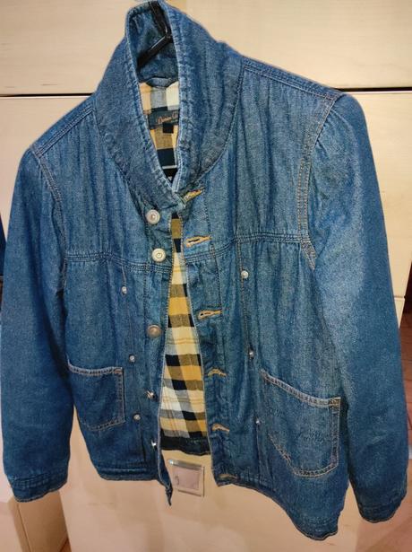 Riflova zateplená bunda, denim co,140