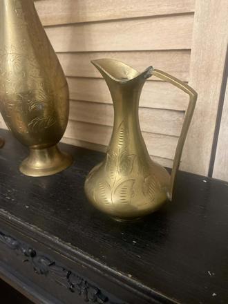 Mosadzná váza 15 cm, 