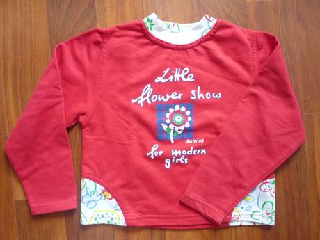 Mikina s kvietkom, damini,122