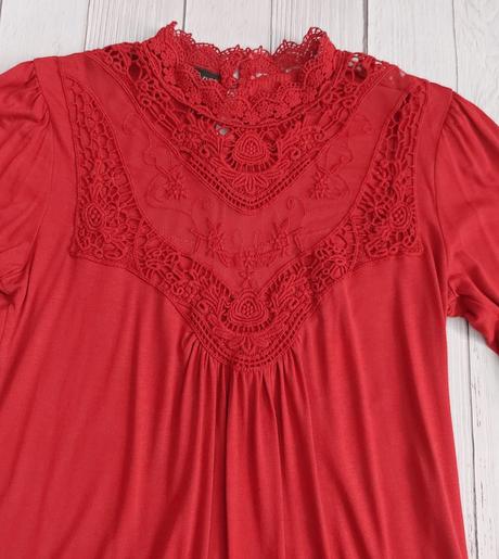 Romantický top s čipkou, bonprix,m