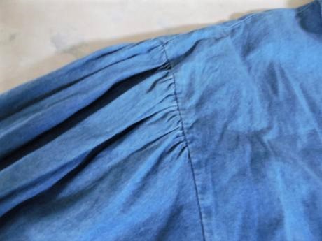 Tenšia batikovaná dlhšia riflová košeľa, l