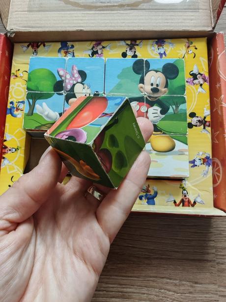 Drevené kocky mickey mouse,