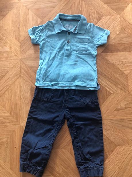 Bavlnené nohavice, f&f,80