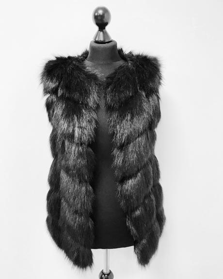 Nová kožušinová vesta viaceré farby - top kvalita, l - xxxl