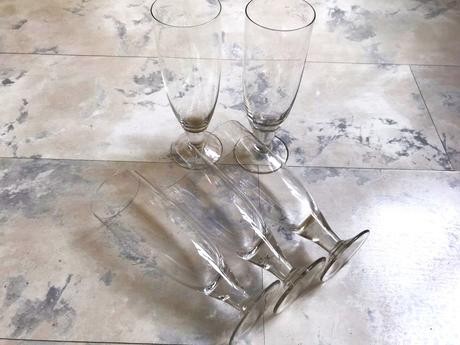 Starožitné poháre 8 ks, 