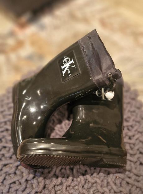 Calvin klein čierne trendy gumaky, 34