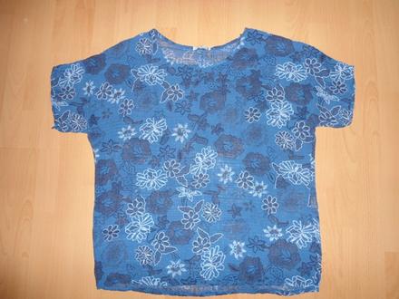 Modre tricko / damska bluzka, xxl