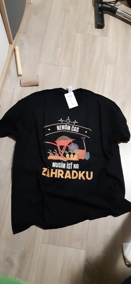 Tričko pánske, záhradka, xl