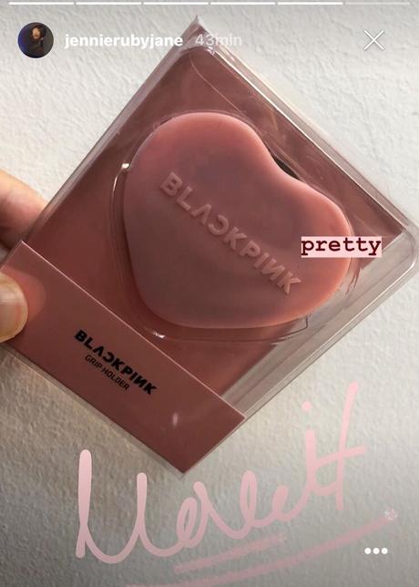 Kpop blackpink pop socket držiak na mobil srdce, 