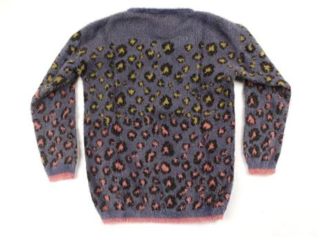 Zvierací motív huňatý pulóver next veľ. 9 r., next,134