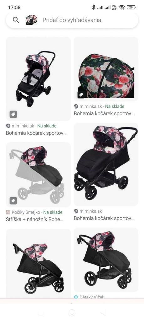 Športový kočík, bohemia,bohemia uno