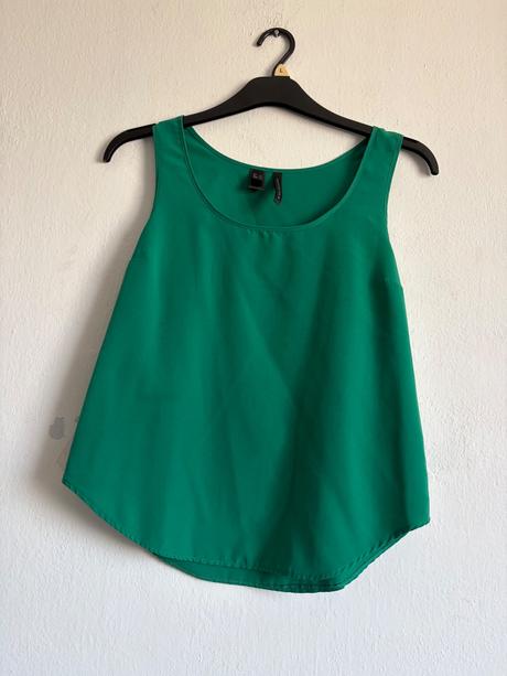 Mango prekrasne satenove zelene tielko xs, mango,xs