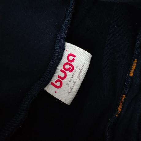 Slow fashion buga mikinové modré šaty s/xs, s