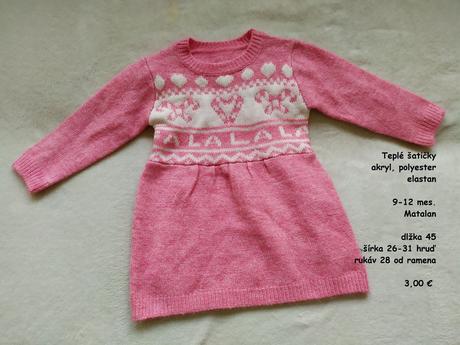 Šatičky 9-12 mes., matalan,80